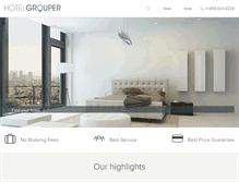 Tablet Screenshot of hotelgrouper.com